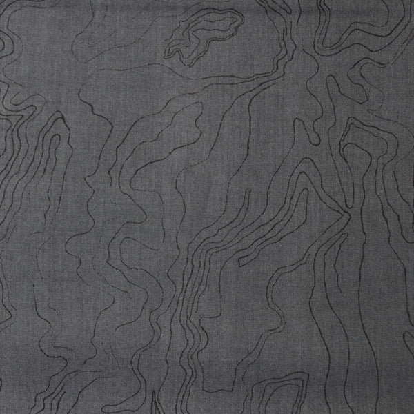 gray cotton lawn contour print Hokkoh Japan