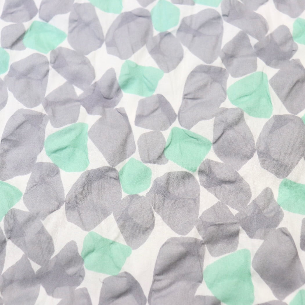 hokkoh japanese ripple lawn cotton fabric gray