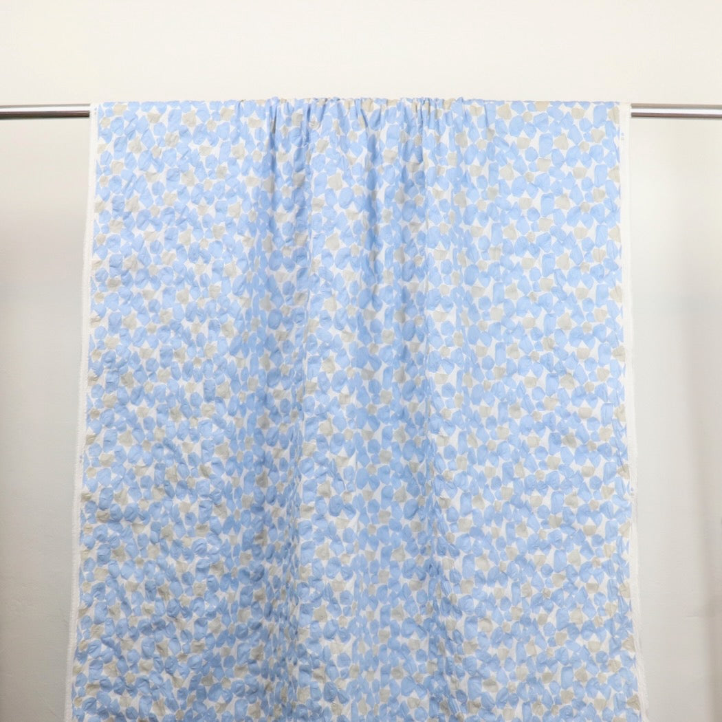 hokkoh japanese ripple lawn cotton fabric blue