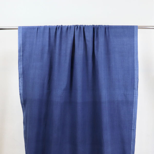 naturally dyed indigo khadi cotton fabric
