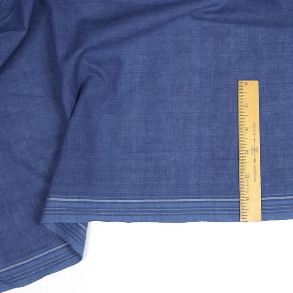 naturally dyed indigo khadi cotton fabric