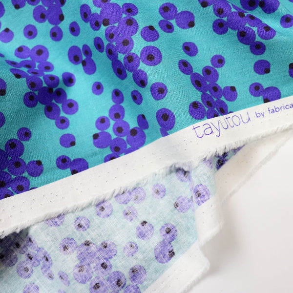 kokka tayutou berry print linen cotton