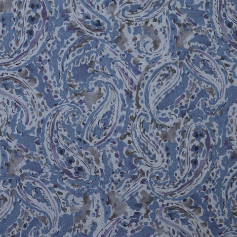Kokka Japan paisley print linen cotton