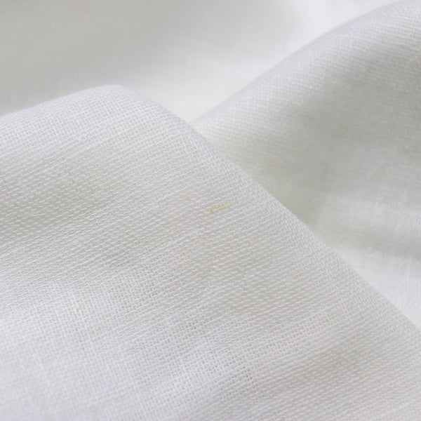 Swatch — Nani Iro Kotohagi Linen Cotton Gauze — White B