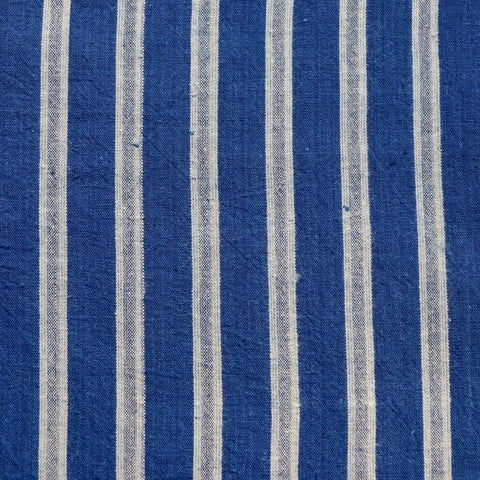 real indigo dyed historic style hand woven cotton fabric
