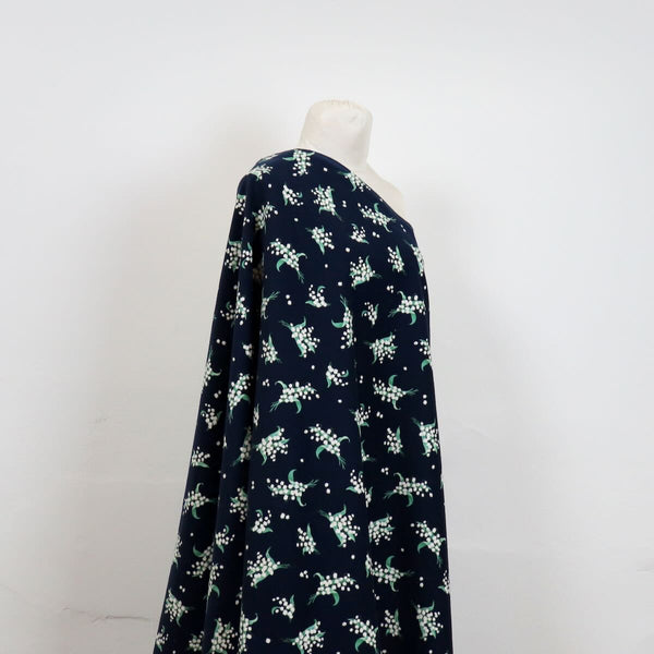Swatch — Lily of the Valley Japanese Cotton Pinwale Corduroy — Navy