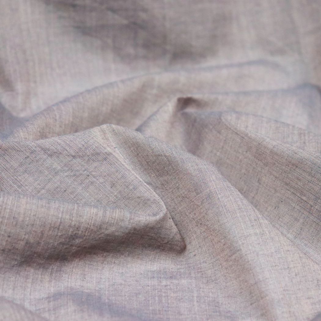 rosy brown handloom cotton fabric