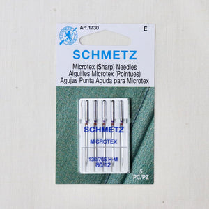 schmetz sharp microtex sewing machine needles