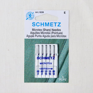 schmetz sharp microtex sewing machine needles