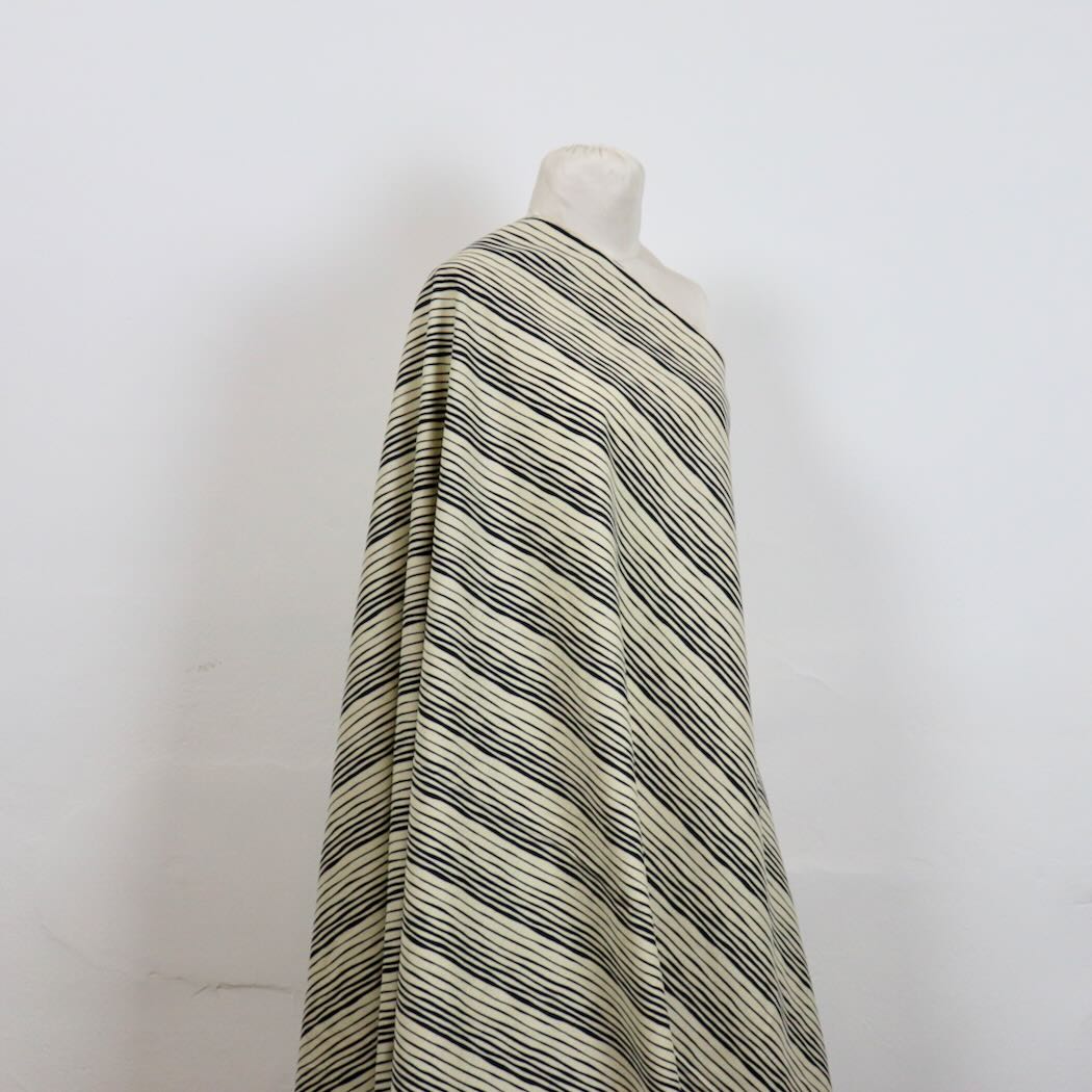 Swatch — Yoroke Stripe Japanese Cotton Dobby — Ivory