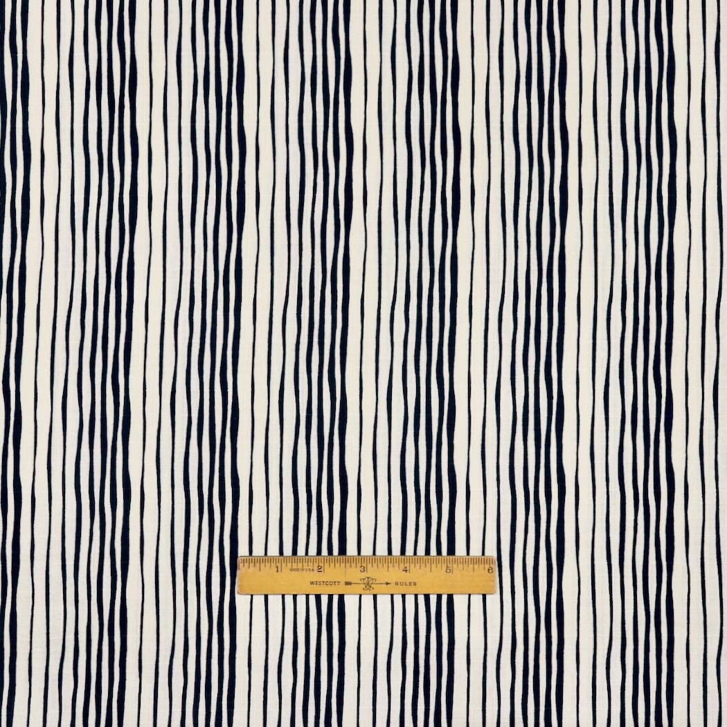 Swatch — Yoroke Stripe Japanese Cotton Dobby — Ivory