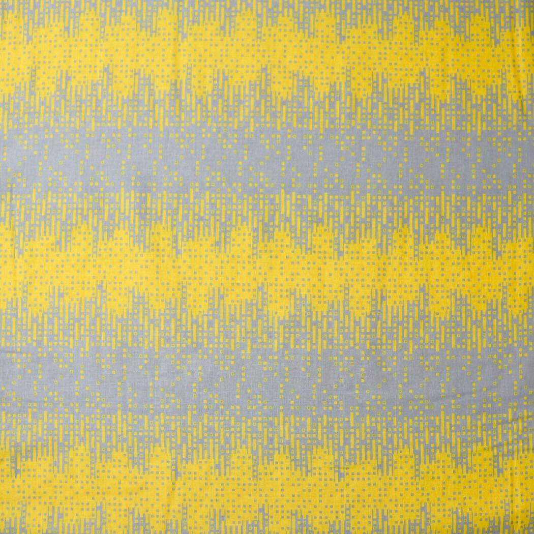kokka tayutou rain yellow linen cotton fabric