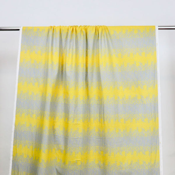 kokka tayutou rain yellow linen cotton fabric