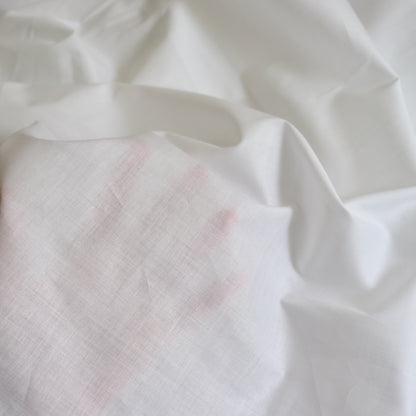 translucent white cotton voile fabric