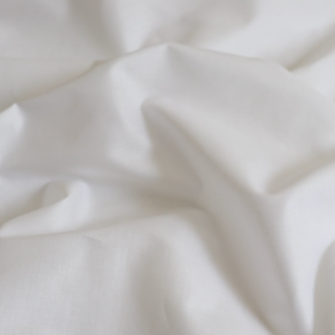 white cotton voile fabric