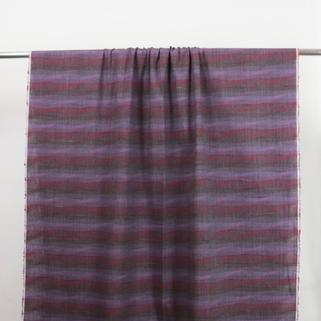 kobayashi yarn dye cotton fabric red and purple