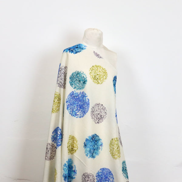 yui floral print cotton linen fabric kokka EGX-6411-1A
